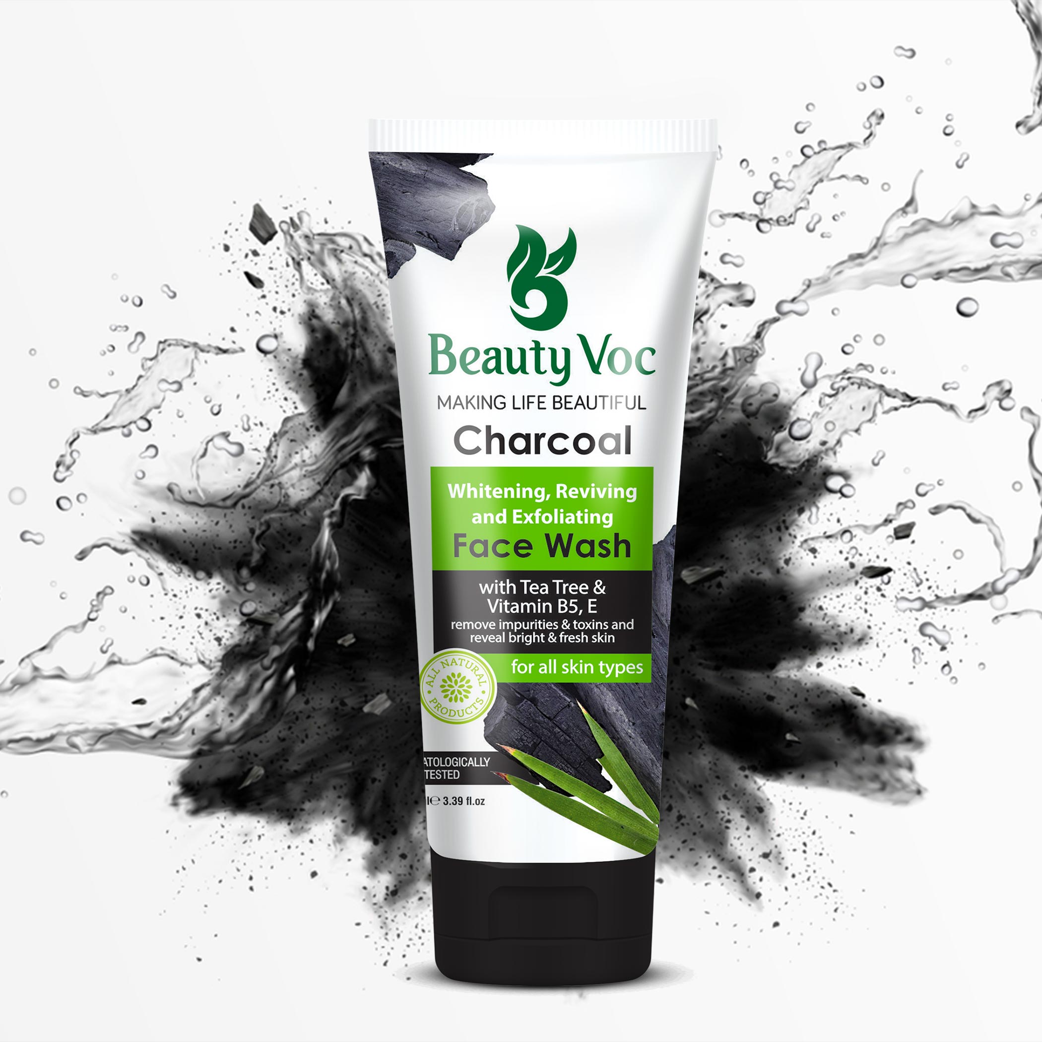 Charcoal Face Wash Beauty Voc